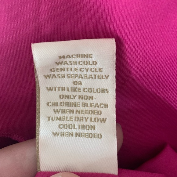 Alberta Ferretti for Macy's Impulse Fuchsia Wrap Dress, Size 4 - Picture 6 of 8